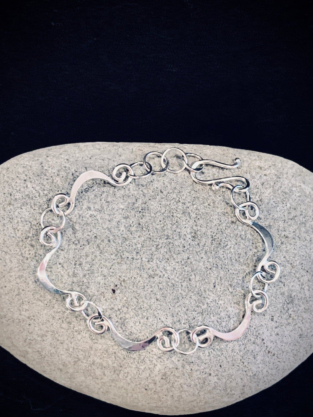 Sterling Silver Half-Moon Bracelet