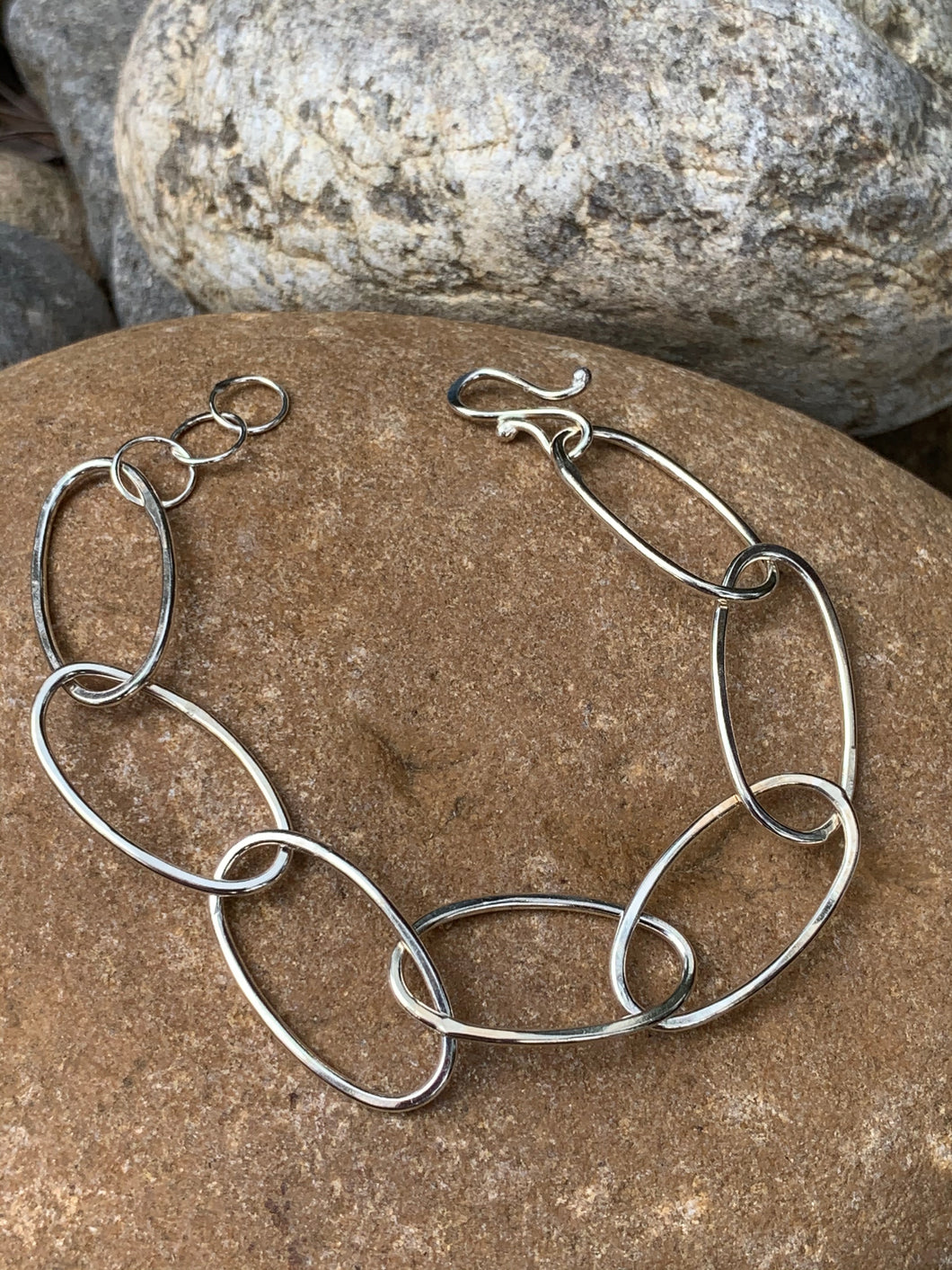 Sterling Silver Oval Bracelet