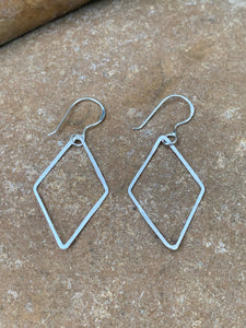 Sterling Silver Diamond  Earring