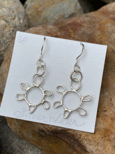 Load image into Gallery viewer, Sterling Silver Sea Turtle earrings
