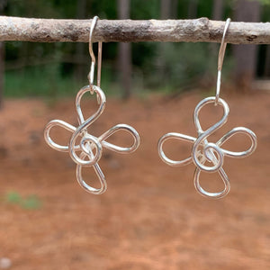 Sterling Silver Flower earring