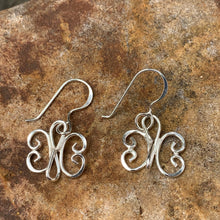 Load image into Gallery viewer, Sterling Silver Butterfly earrings
