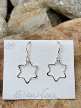 Load image into Gallery viewer, Sterling Silver Star earrings
