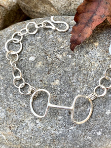 Sterling Silver Snaffle Bit bracelet