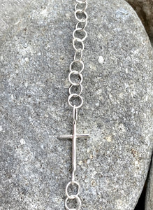 Sterling Silver Cross bracelet