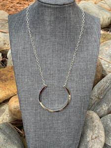 Sterling Silver Horseshoe Necklace